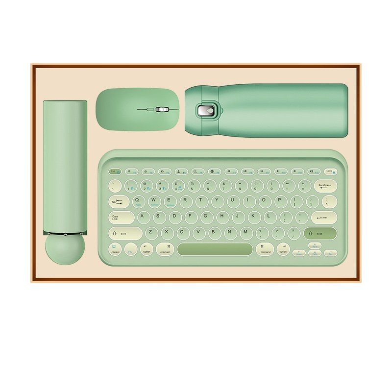 Promotion Corporate Business A5 Notebook with Pen Wireless Keyboard and Mouse Set Customized Logo VIP Annual Meeting Gift