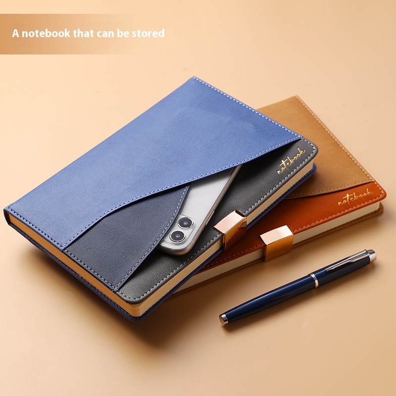 High Quality Notebook Custom Printed Logo Business Hardcover Pu Leather Promotion Corporate Gift Notebook for Student & Customer 2