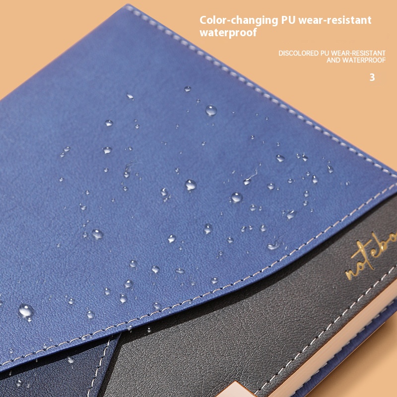 High Quality Notebook Custom Printed Logo Business Hardcover Pu Leather Promotion Corporate Gift Notebook for Student & Customer 3