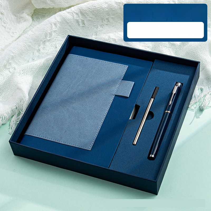 Custom Best Selling Luxury Handmade A5 PU Leather Mug Gift Set with Custom Logo Pen Business Gift Box for Client Appreciation