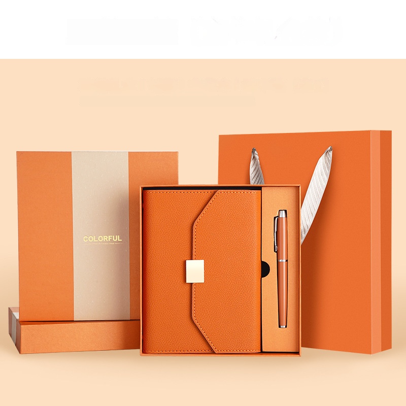 Besery Business Logo Promotion Gift Set Customised Luxury Pu Leather Mug Corporate Gift Set Embossed Handmade