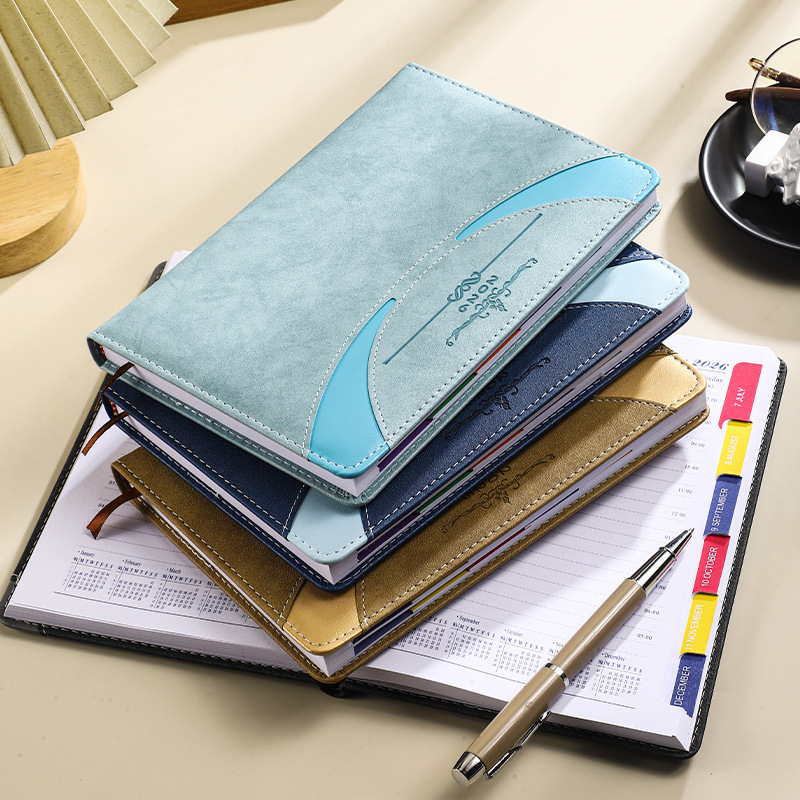 Besery A5 Luxury Eco-Friendly Pu Leather Business Corporate Gift Notebook with Custom Logo Gift Box for Meetings & Events