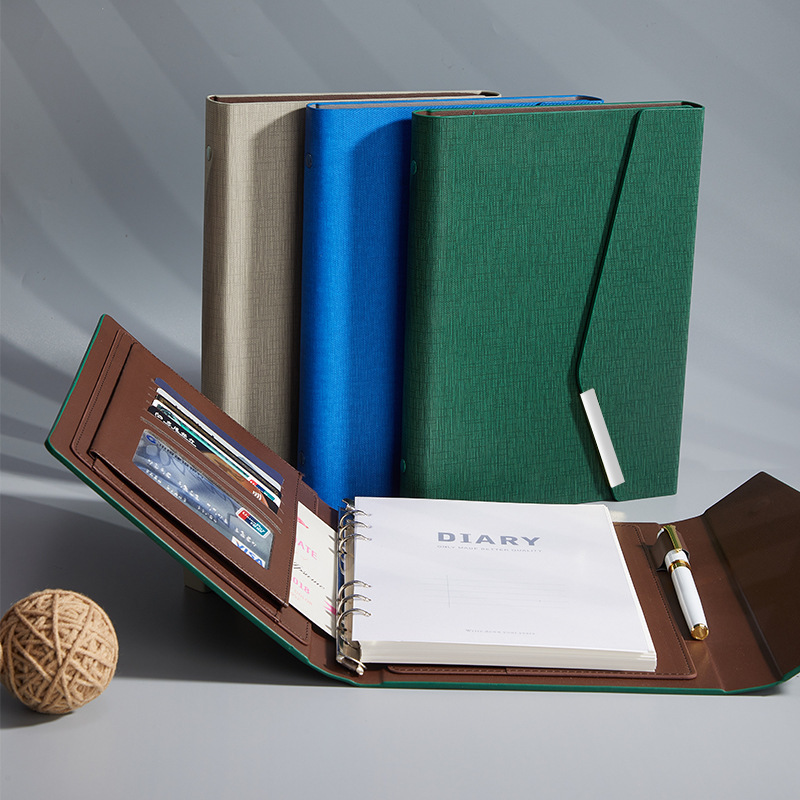 Besery Wholesale Luxury Handmade Embossed PU Leather A5 Planner Notebook-Personalized Corporate Meeting Minutes Diary for Gifts