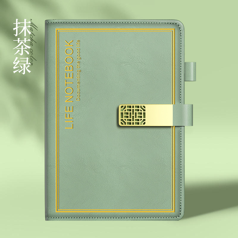 Besery 2026 Souvenir Business Corporate Office Promotion Personalized Printed A5 PU Leather Custom Notebook 3