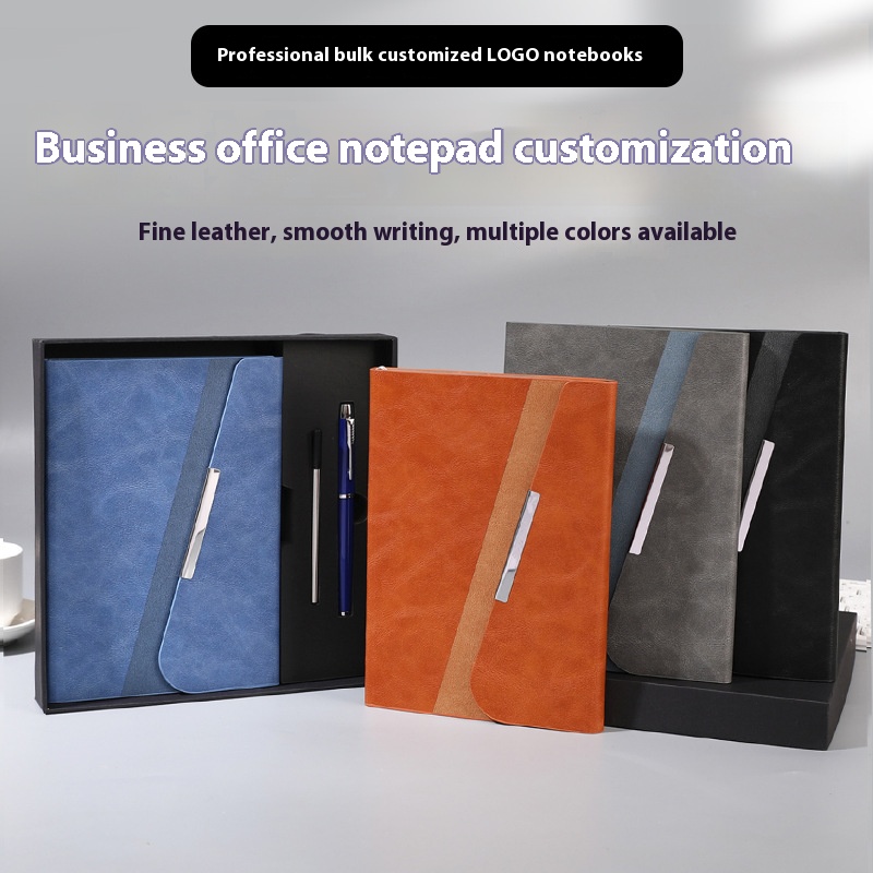 Besery Custom Logo Business A5 Diary Journal Planner Event Agenda Notebook Gift Box Set Pen Hardcover Promotional Gift Set