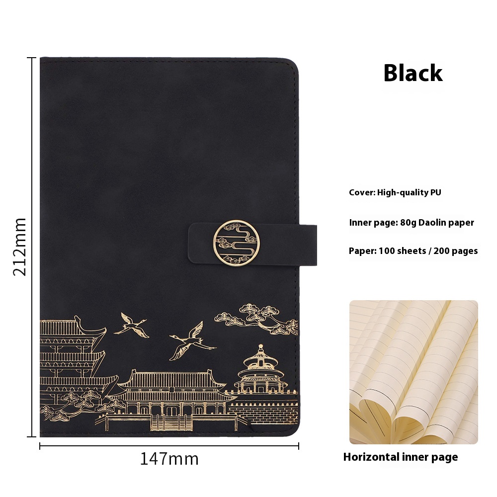 Popular Personalized Gifts Promotional Customizable Business logo Leather A5 Notebook with Pen Luxurious  Corporate Gift Sets 2