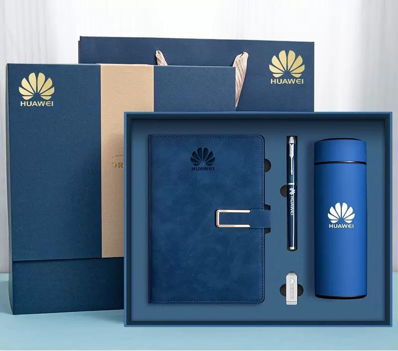Hot-selling Business Gift Set A5 Leather Notebook with Pen and Thermos Cup Promotional Corporate Gift Set Supports Custom LOGO