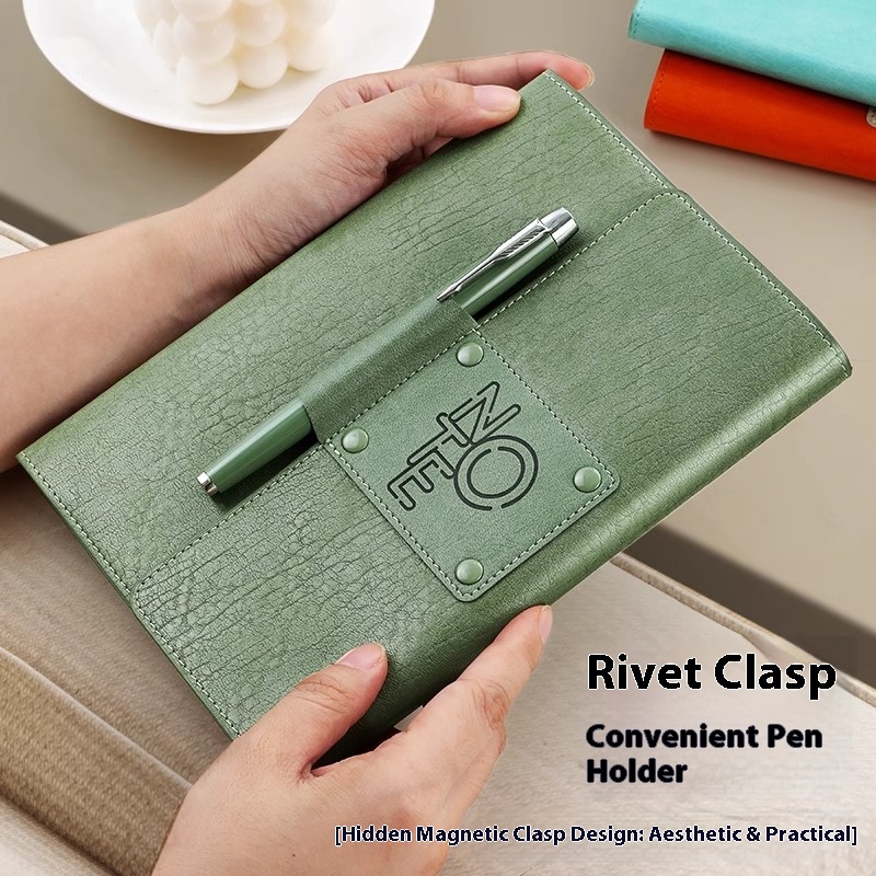 Promotional A5 Stationery Set Pu Leather Cover Notebook Journal and Pen Custom Notebook With Logo Business Corporate Gift Set