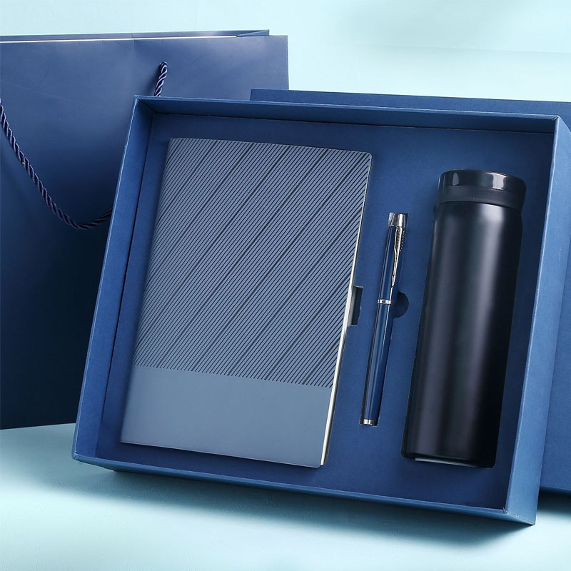 2026 Promotional Items Pu Leather Notebook Executive Corporate Business Stationary Gift Custom Office A5 With Pen Gift Box Set
