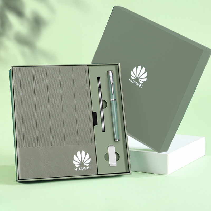 Personalized Souvenir Corporate Gifts Set Stamped A5 Notebook Diary Box Package With Pen Journal  Business Gift Box Set