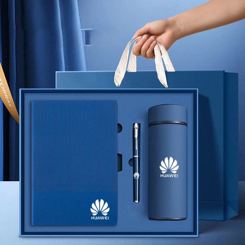 2026 Custom Logo Marketing Promotional Woman Men Notebook with Pwn Bottle Luxury Business Corporate Gifts Set for Customers