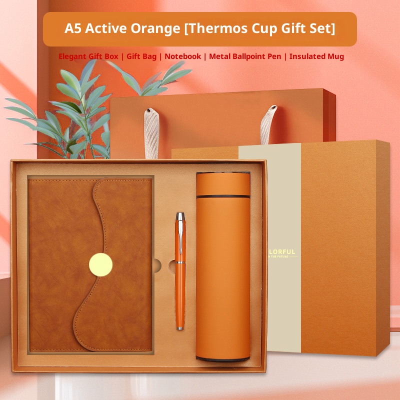 Wholesale Promotional Corporate Promotion Luxury Gifts Items Notebook Business Gift Thermos Cup Customizable Gift Set Gift Box