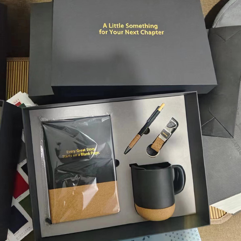 Custom logo Corporate Gift Set Luxury Coffee Mug Cup Notebook With Pen Executive Kits Business Promotional Gift Set With Box