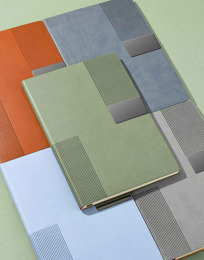 Wholesale Custom Logo Hardcover Notebooks A5 Waterproof Pu Leather Cheap Price Diary Printing Line in Stock Journals for Student 2