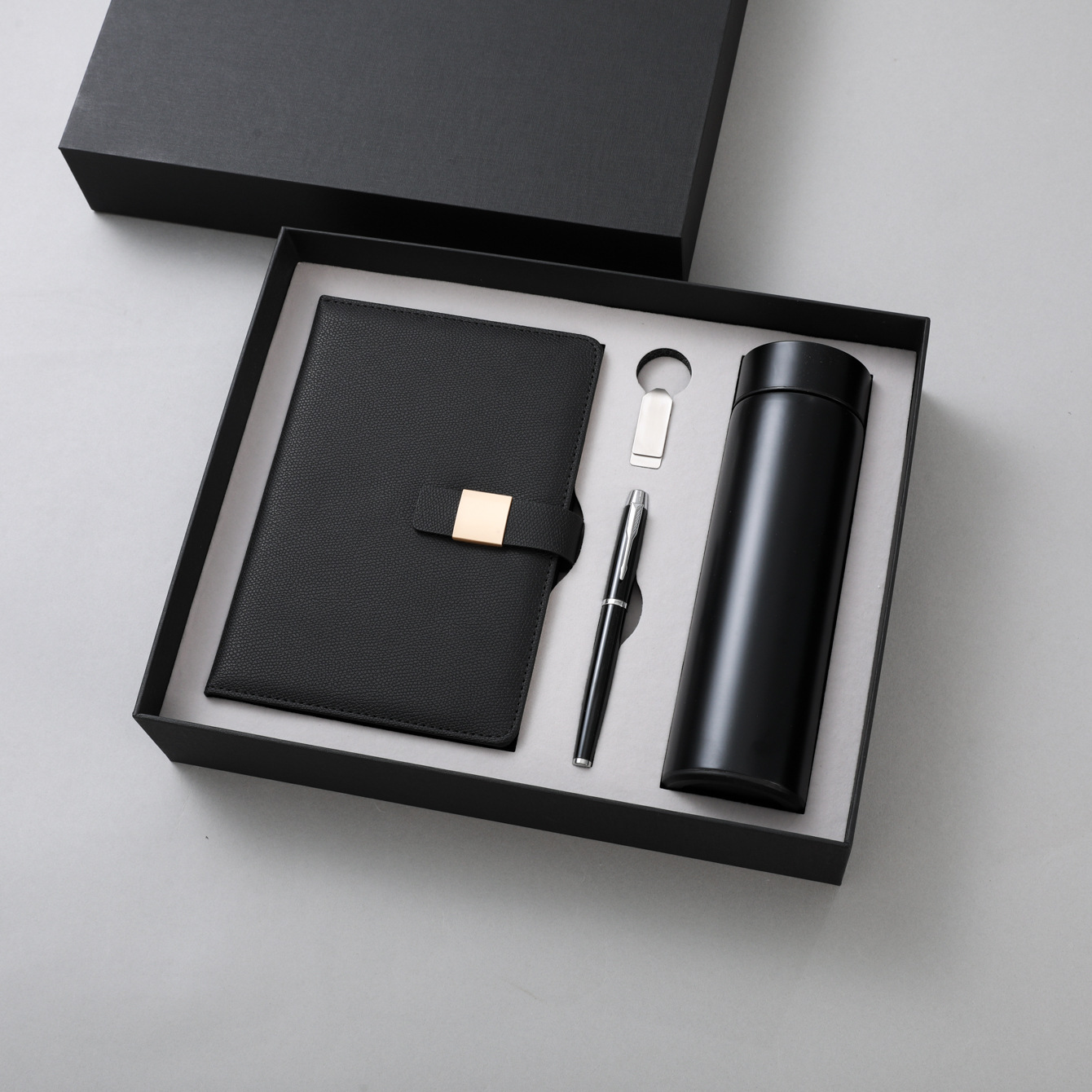 Custom Corporate Gift Set Luxury Vacuum Cup Notebook Executive Kits Business Promotional Gift Set With Box Commemorative Gift