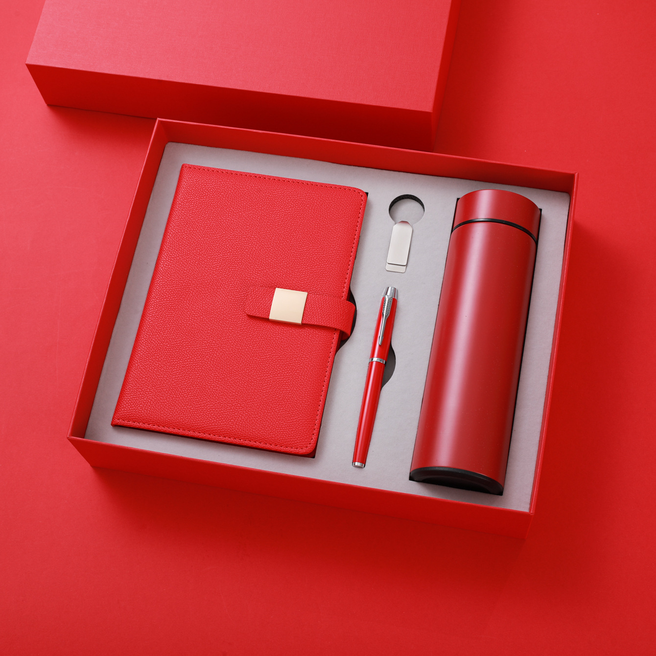 Custom Corporate Gift Set Luxury Vacuum Cup Notebook Executive Kits Business Promotional Gift Set With Box Commemorative Gift 3