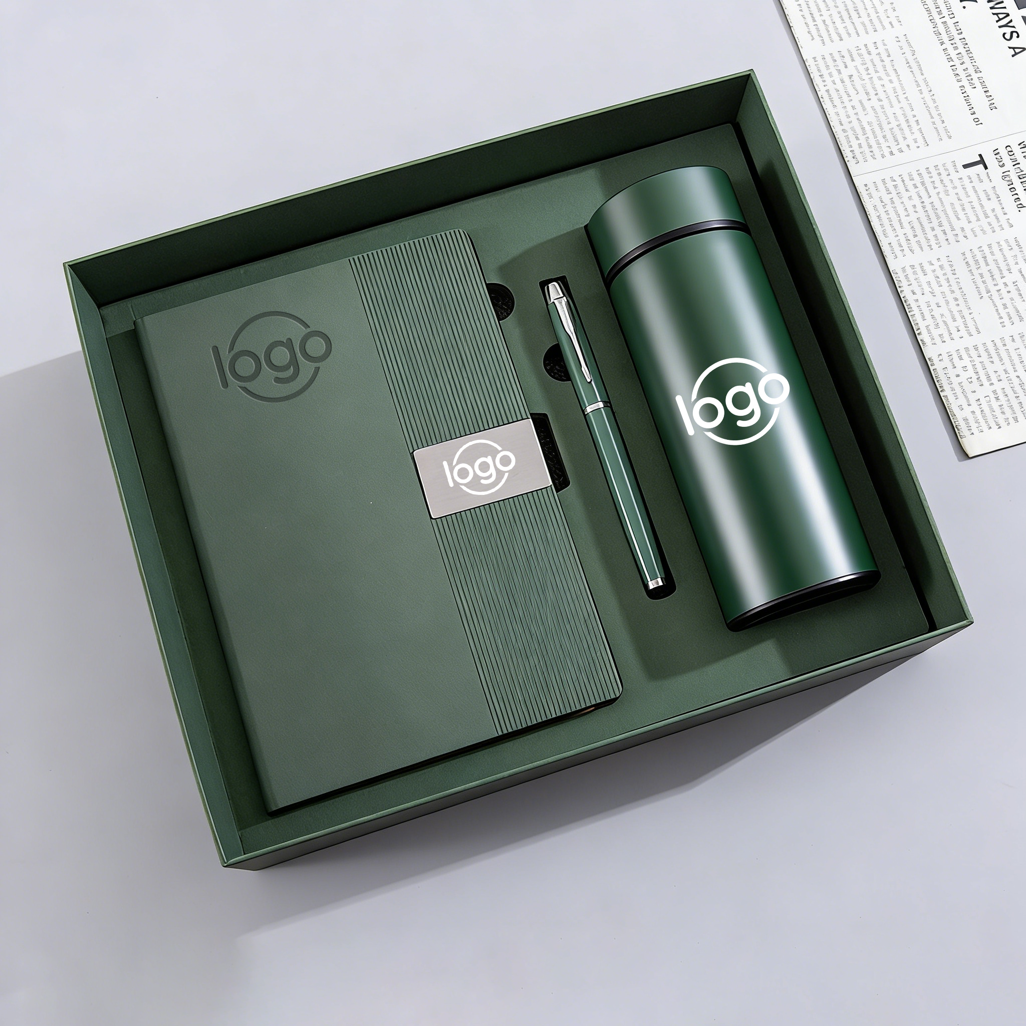 2026 Hot Sales Custom logo Corporate Gift Set Luxury Cup Notebook with Pen Executive Kits Business Promotional Gift Set With Box 2