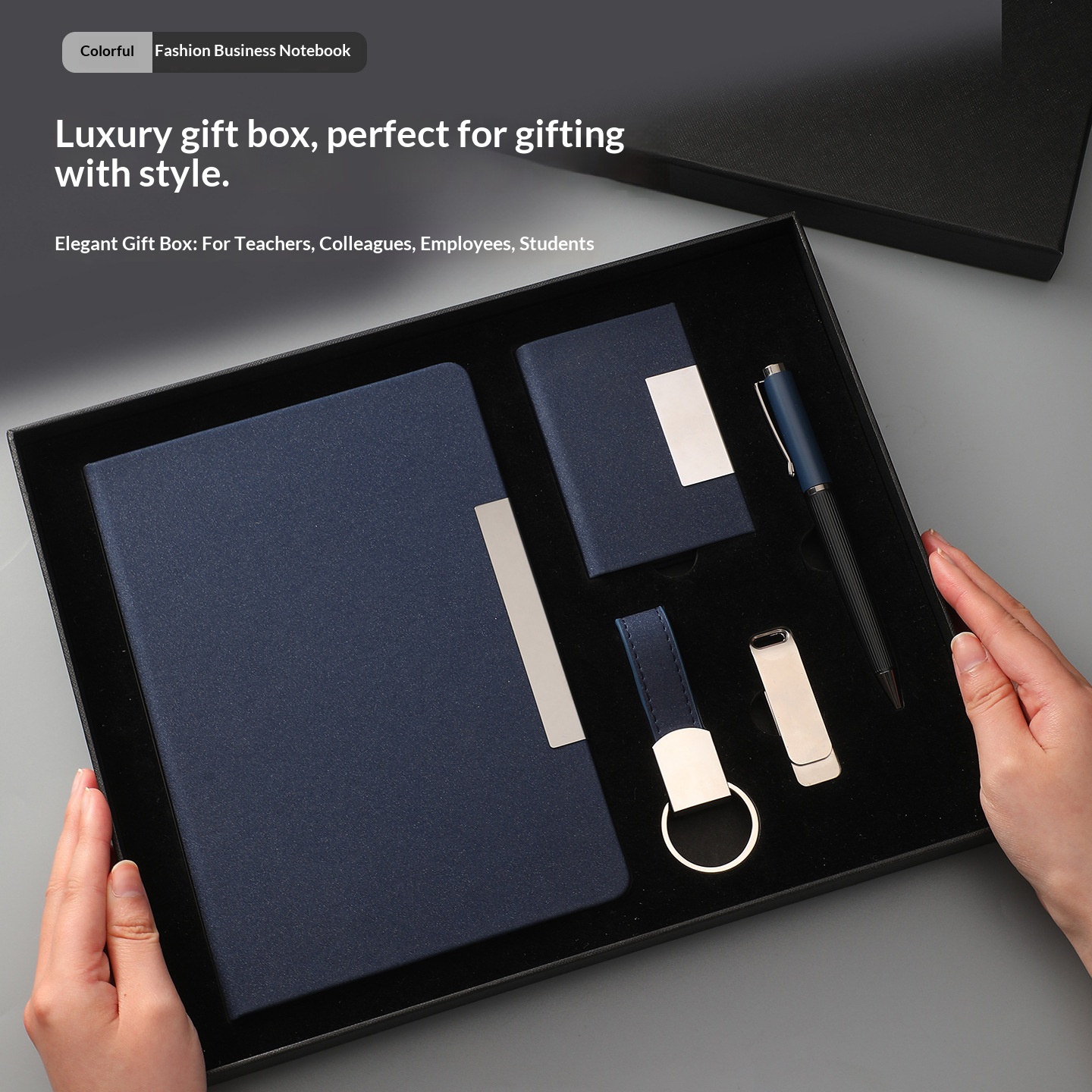 2026 Custom Logo Corporate Diary Set Premium Corporate Business Gifts Box Set for Executives Luxury A5 Notebook and Pen Set 2