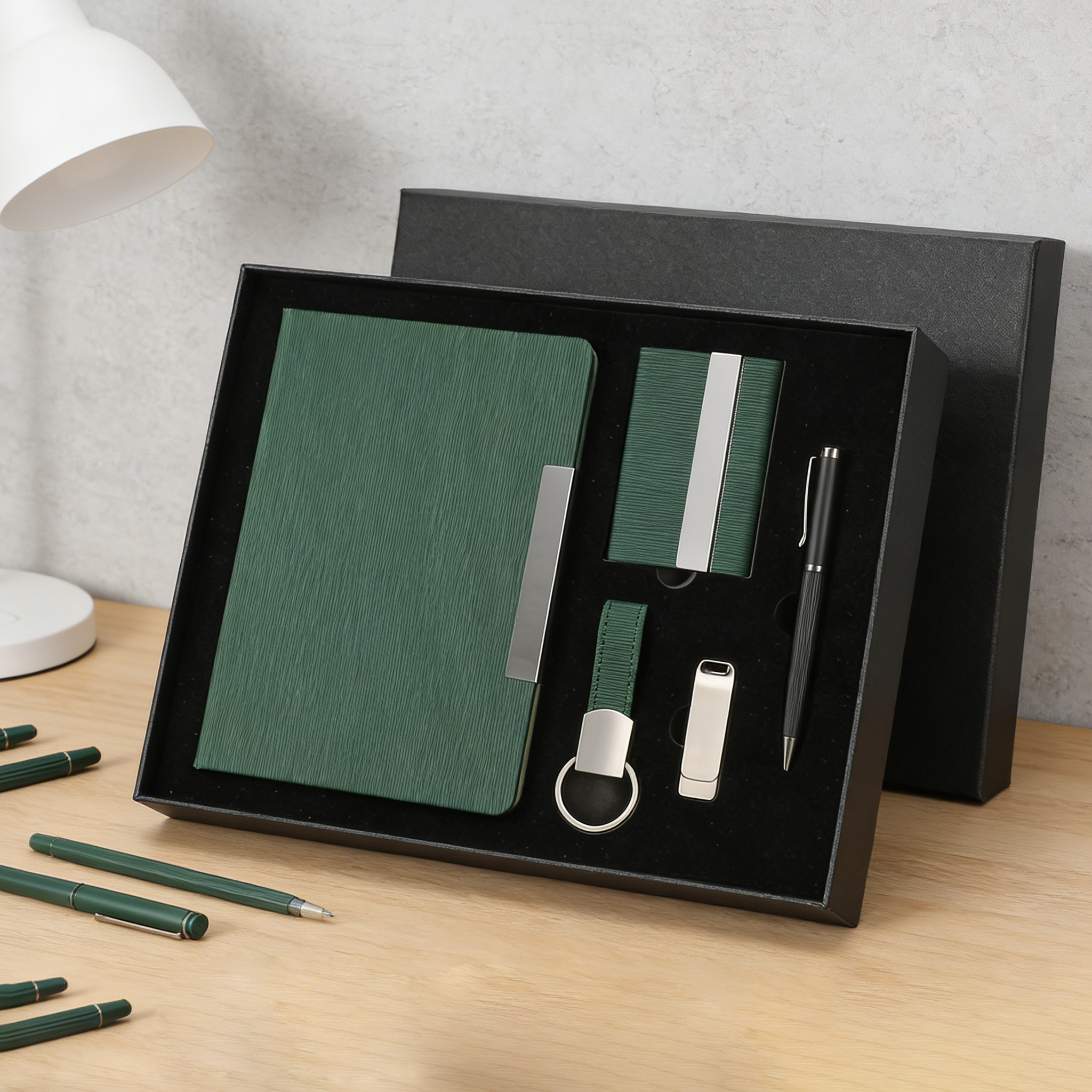 2026 Custom Corporate Gift Set Luxury Notebook Executive Kits Business Promotional Gift Set With Box Commemorative Gift