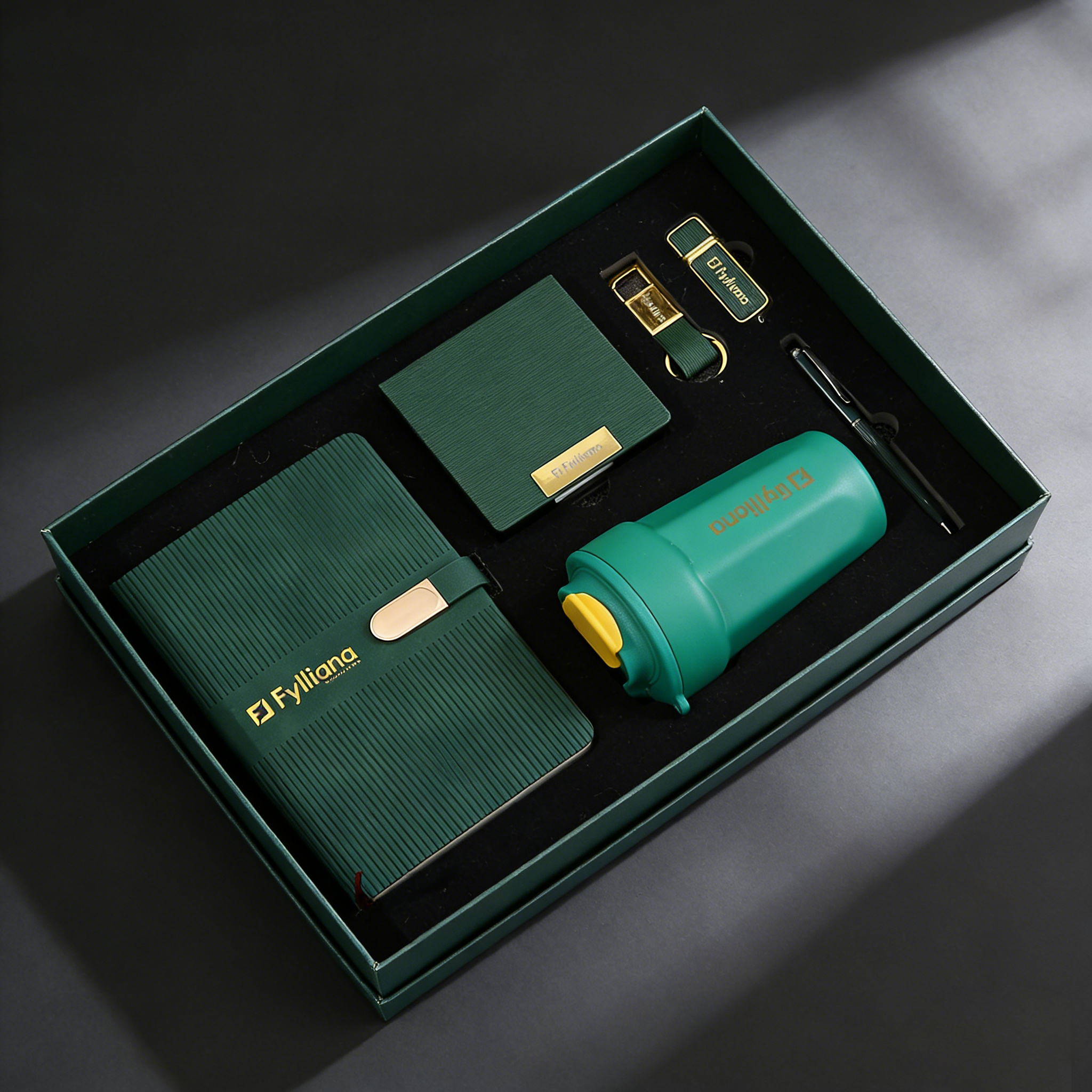 Custom Corporate Gift Set Luxury Vacuum Cup Notebook Executive Kits Business Promotional Gift Set With Box Commemorative Gift