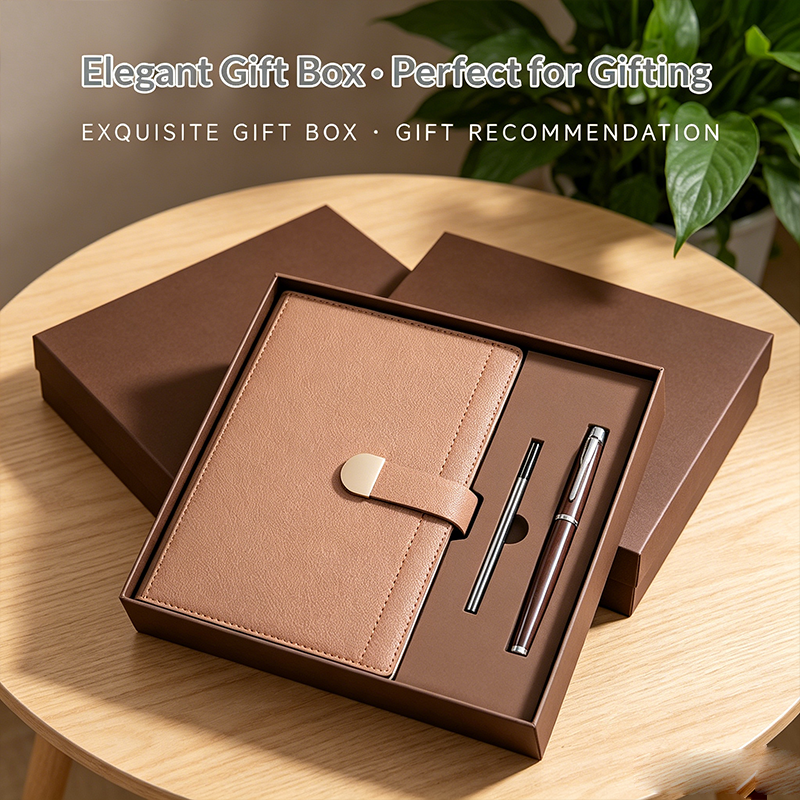Wholesale Promotional Luxury Gifts Items Notebook Business Gift Corporate Customizable Note Book Gift Set With Pen and Refill