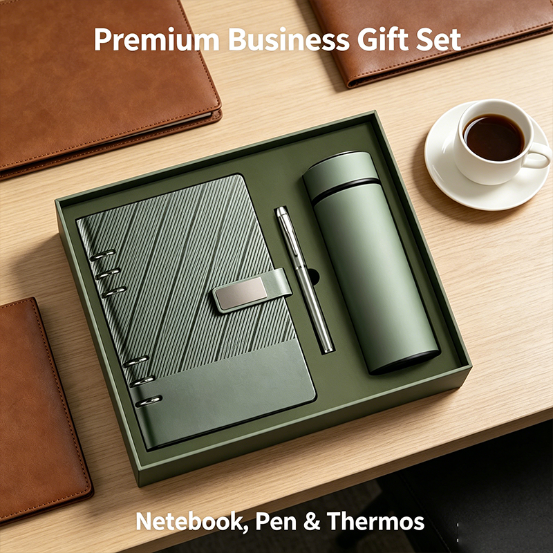 Factory Wholesale Promotional Corporate Customized Logo Luxury Custom Gift Colorful Notebook and Pen Set