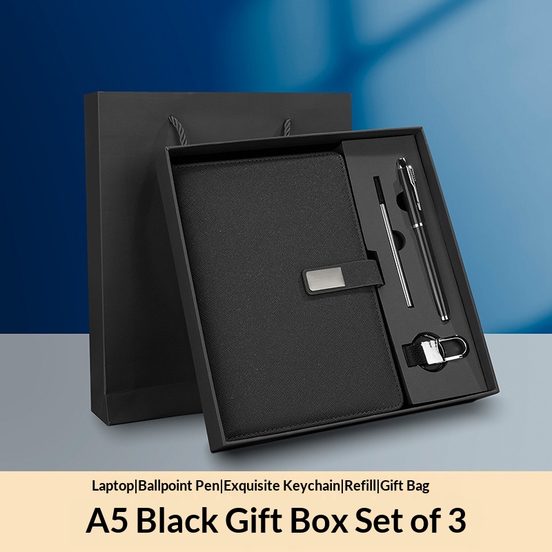 Custom Logo Eco-Friendly 4pcs Custom Leather Notebook Stylus PenThermal Mug Set for Executive Business Gift Executive Gift Set