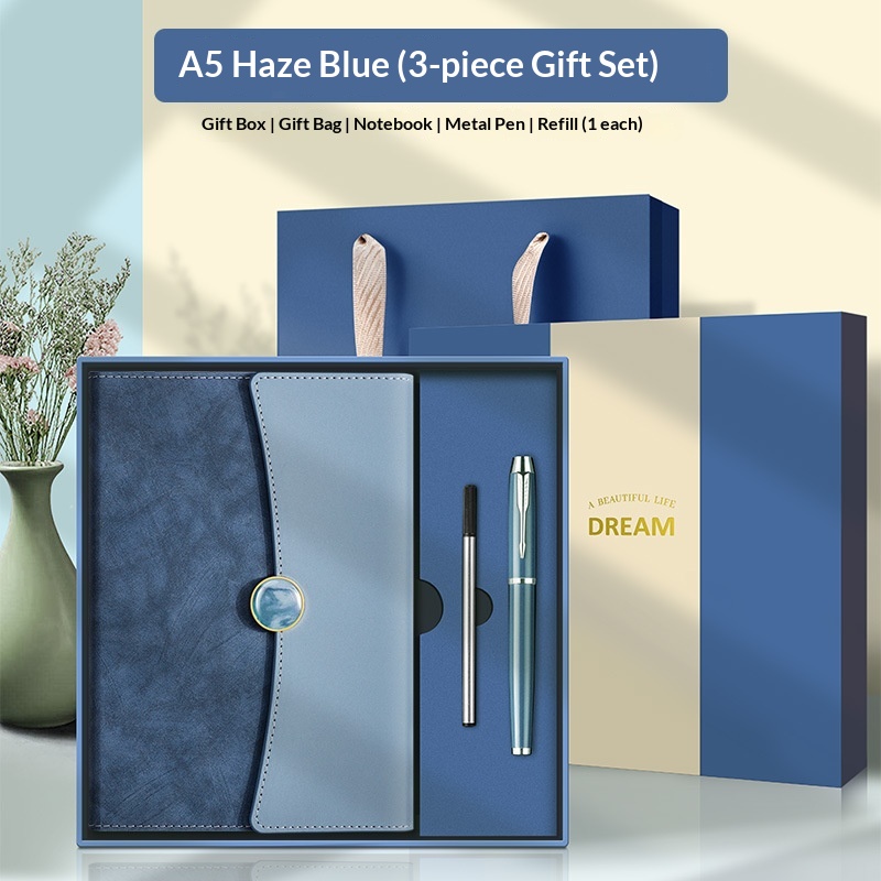 Premium Wholesale Custom 3-in-1 Executive Notebook Pen Refill Set for High School Graduates Corporate Gift Set
