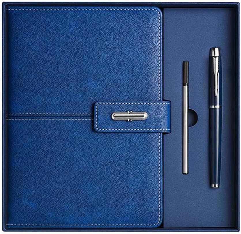 Custom Engraved Notebook With Pen, Leather Notebook Set, Thank You Gift, Matching Pen, Custom Graduation Gifts, New Job Present