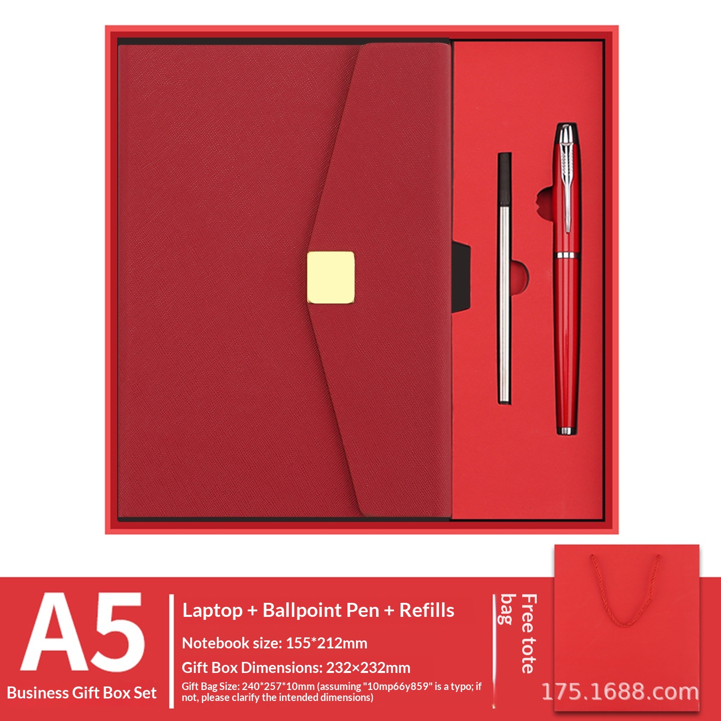 Deluxe Custom Logo 3-in-1 Classic Notebook Pen Refill Set for Wedding Guest Souvenirs Promotional Gift Set