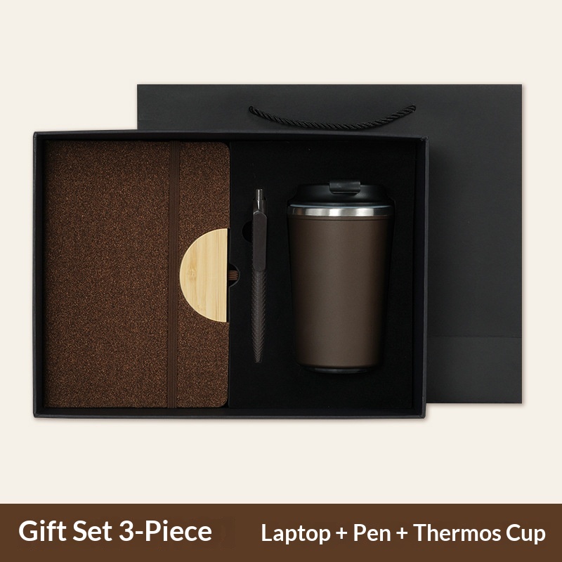 Custom Logo Exclusive Personalized  Notebook Pen Water Bottle Set for Wedding Guest Souvenirs Business Gift Sets