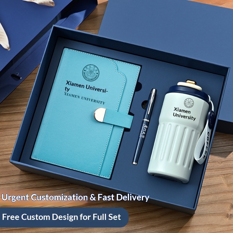 Stylish Personalized 3pcs Notebook Pen  Pen Vacuum Flask  Gift Set for Employee Appreciation Executive Gift Set