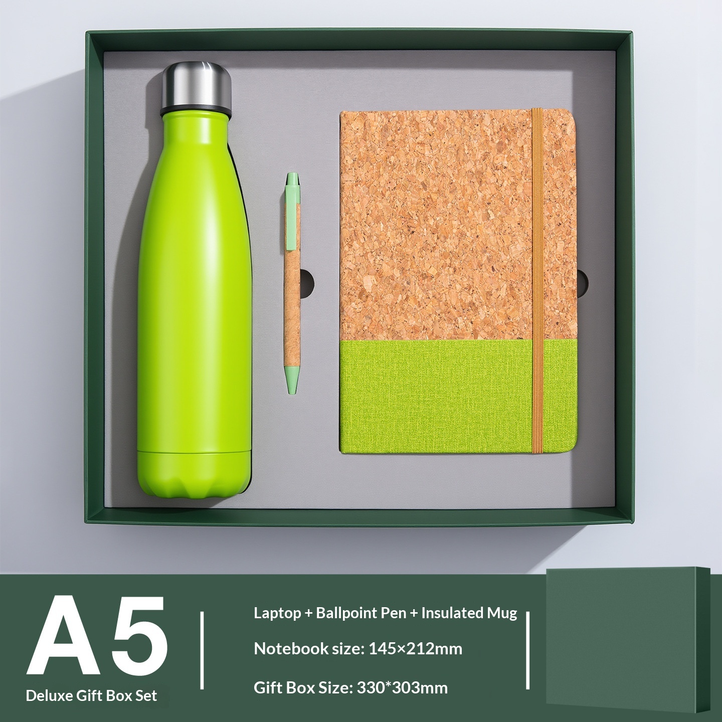Elegant Personalized  Premium Notebook Pen Thermal Flask Set for Office Welcome Package Corporate Gift Set