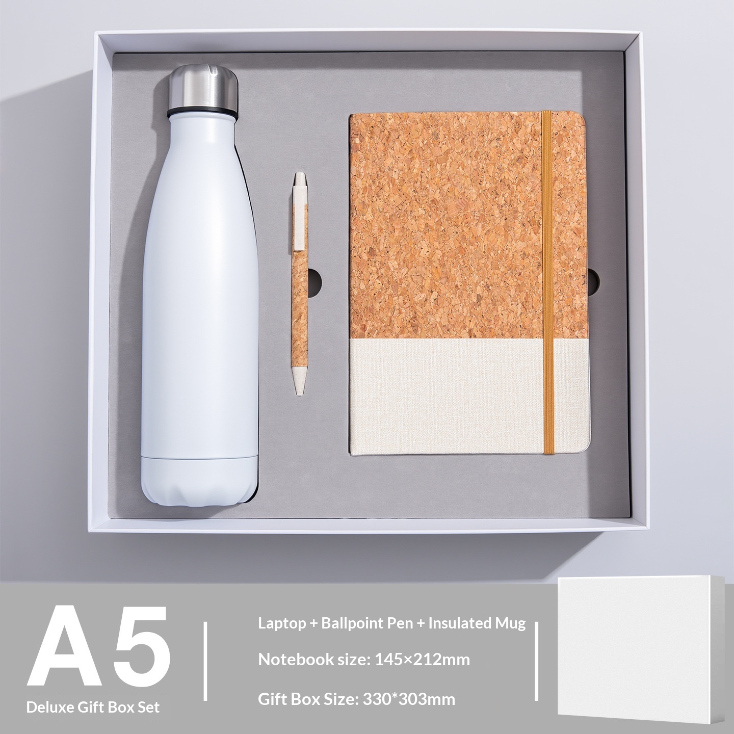 Corporate Custom Logo  Notebook Pen Water Bottle  Set for Client Promotional Gift Promotional Gift Set