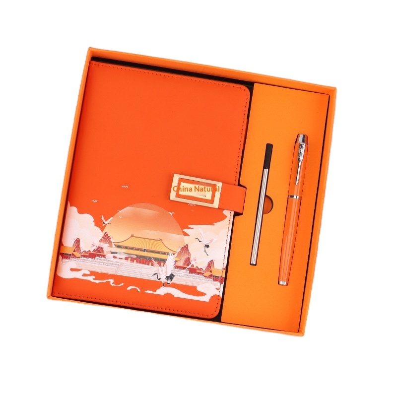 Chic Personalized 5pcs Notebook Pen Refill Gift Set for Corporate Staff Onboarding Corporate Gift Set