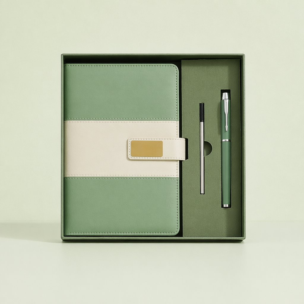 Personalized Leather Notebook Pen Gift Set - Custom A5 A6Notebook,Office Gift, Graduation Gift, Teacher Gift, Mothers Day Gift