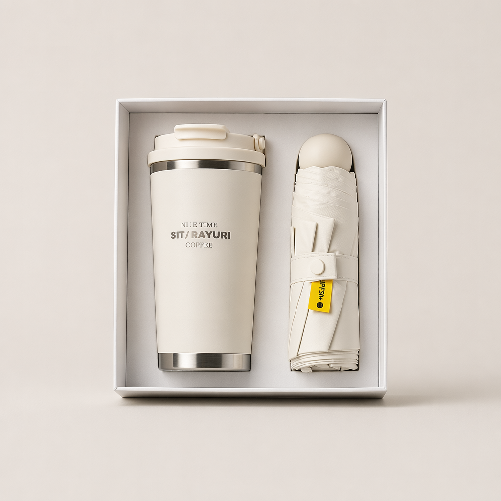 High-end Coffee Cup Business Gift with Customized LOGO. Corporate Souvenir Set. Anniversary Gift for Customers.