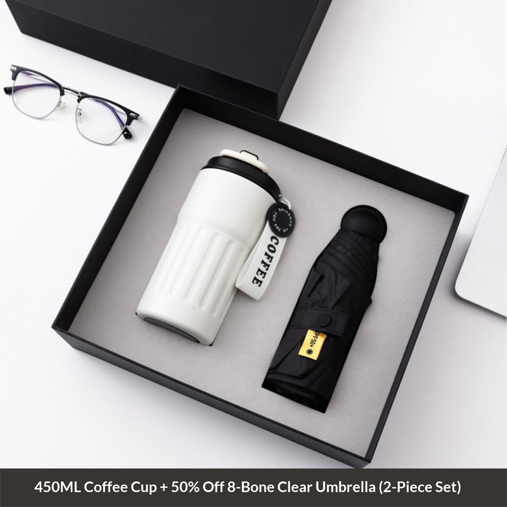 Business Signing Souvenir Personalized Vacuum Umbrella Set Conference Business Gift Set
