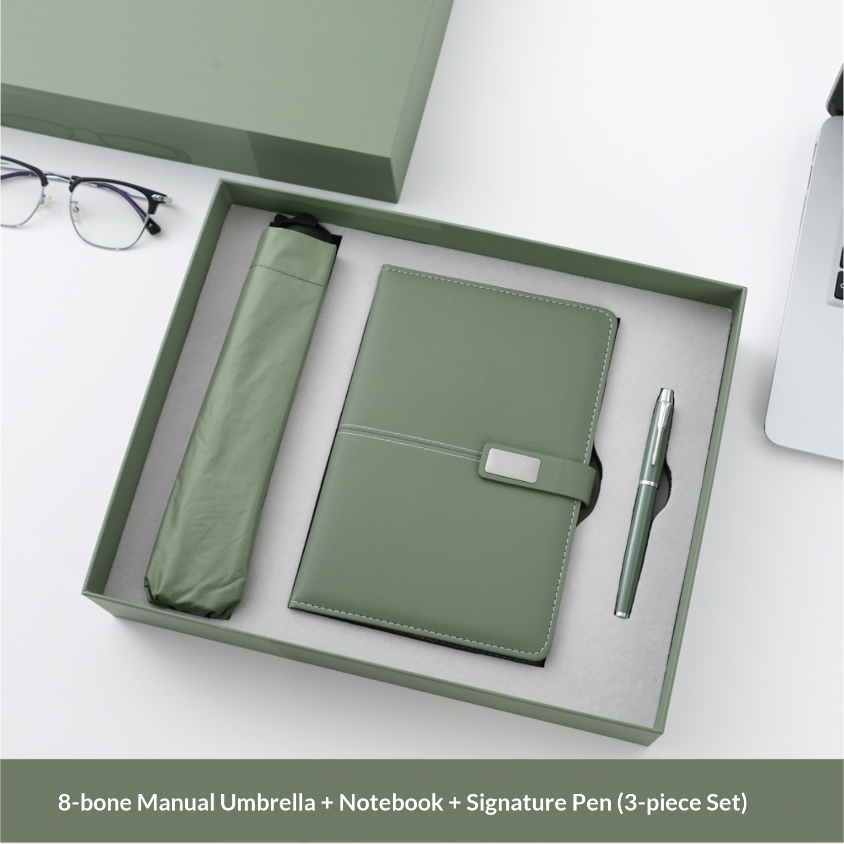 Special Event Commemorative Gift Set Notebook Pen Umbrella with Custom Logo