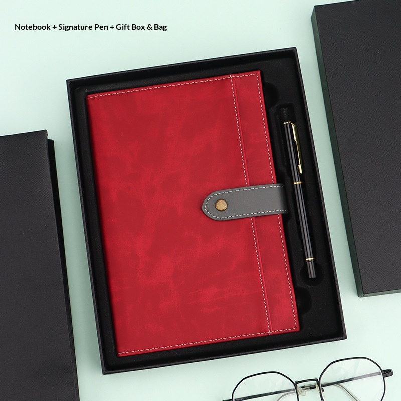 Luxury Business Gift Box  Leather Notebook Metal Pen Executive Custom Logo Business Gift Set
