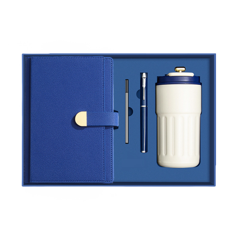 Elegant Personalized 4pcs Leather Notebook Pen Pen Refill Bottle Executive Set for Meeting Event Giveaways Executive Gift Set