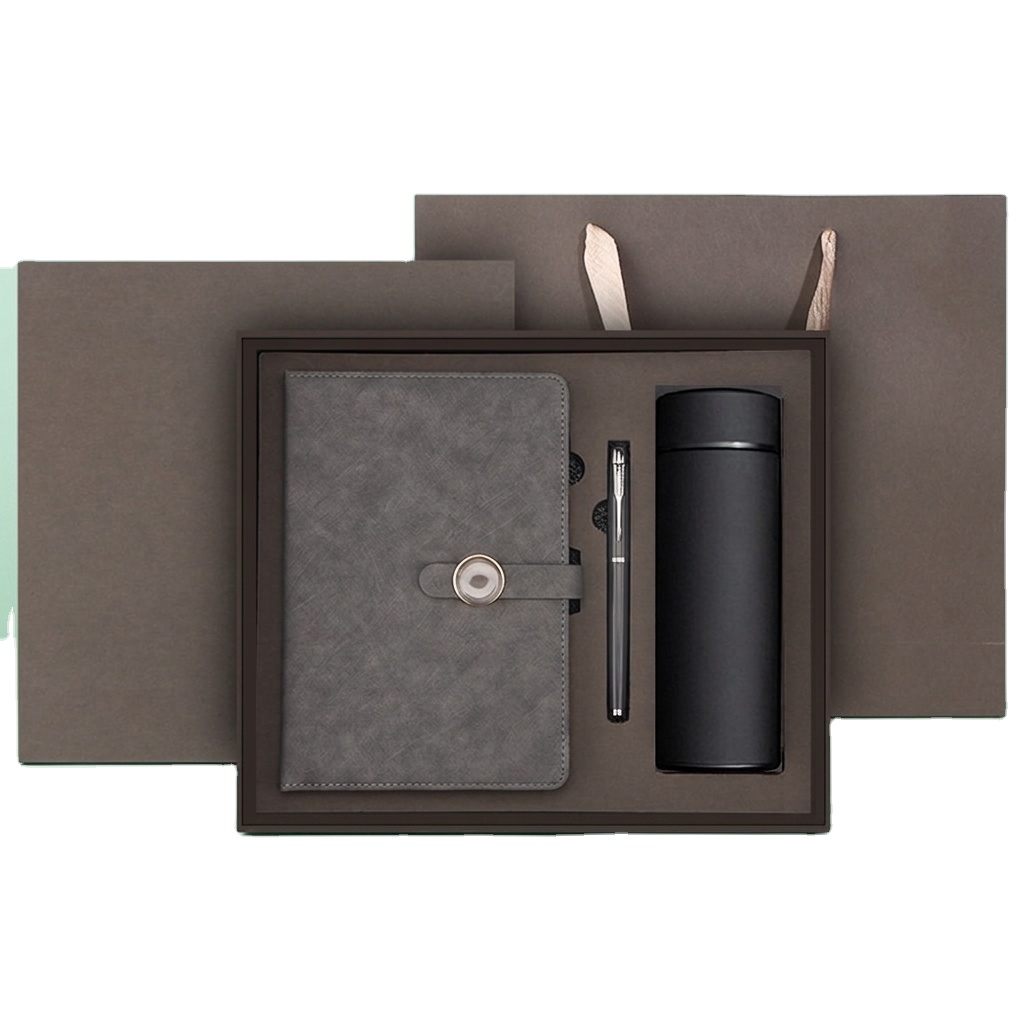 Complete Versatile Business Gift Set 3 Pieces with Custom Logo Notebook Pen Cup  Promotional Business Gift Souvenir Gift Item