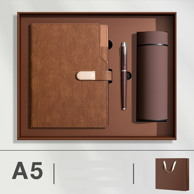 Elegant Custom Logo 3pcs Luxury Notebook with Pen and Water Bottle Set for Office Welcome Package Business Gift Set
