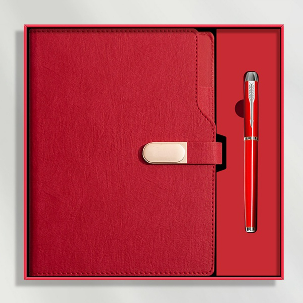 Modern Custom Logo 2pcs Notebook and Pen Gift Set for Students Graduation Wedding Guest Souvenirs Business Gift Set