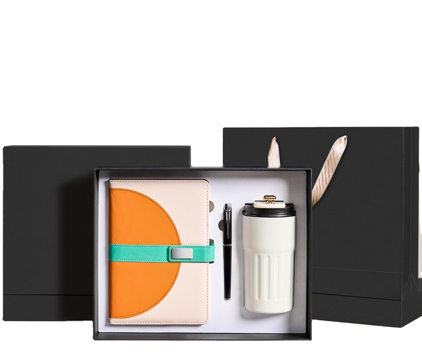 Exclusive Personalized 3pcs Elegant Notebook Rollerball Pen Coffee Mug Set for Executive Business Gift Promotional Gift Set