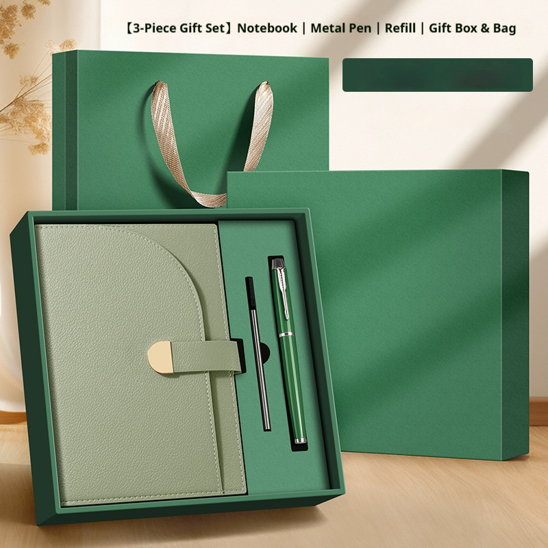 Chic Personalized 3-in-1 Notebook with Pen Set for University Graduation Gifts LuxuryGift Box Set
