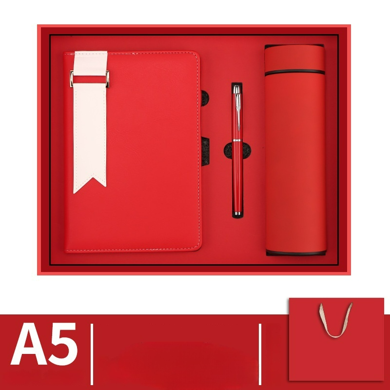 Ready to Ship Custom Logo Notebook with Pen and Vacuum Flask for Wedding Favors Promotional Express Business Gift Set