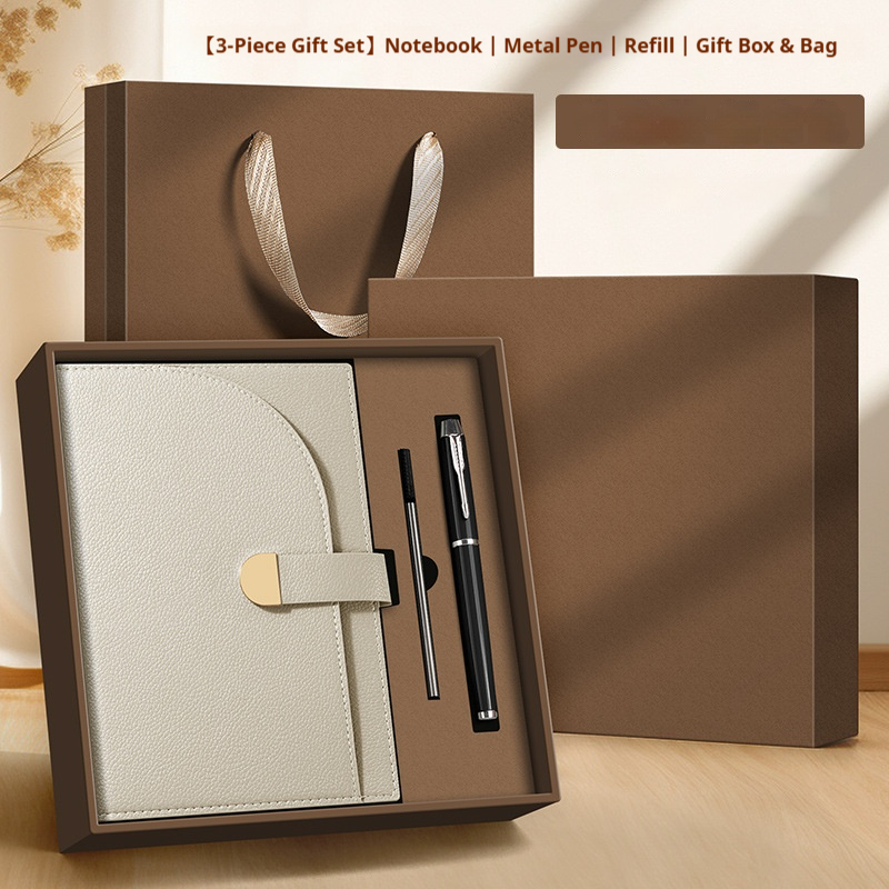Chic Personalized 3-in-1 Notebook with Pen Set for Customer Loyalty ProgramsPromotional Gift Set