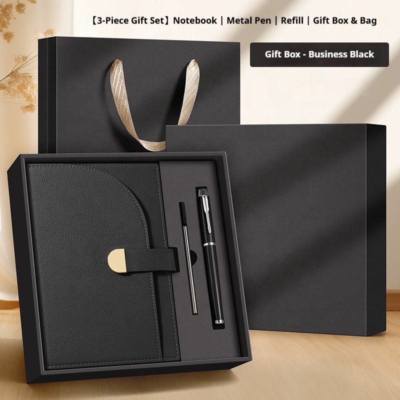 Elegant Personalized 3pcs Notebook with Pen Gift Set for Wedding Guest Souvenirs Executive Gift Set