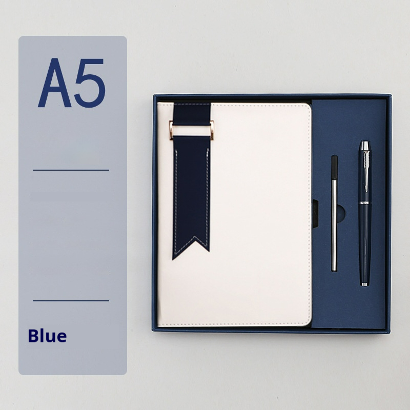 Small Order Personalized Leather Notebook with Pen and Pen Refill Set Quick Lead Time Promotional Business Gift Set
